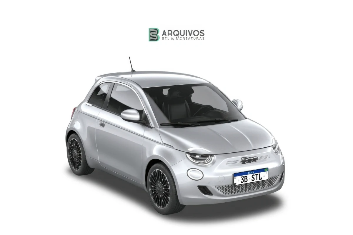 Modelo 3D STL - Fiat 500 2021 — foto 6